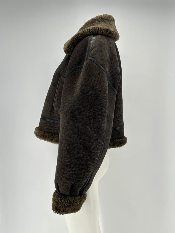 Veste en shearling
