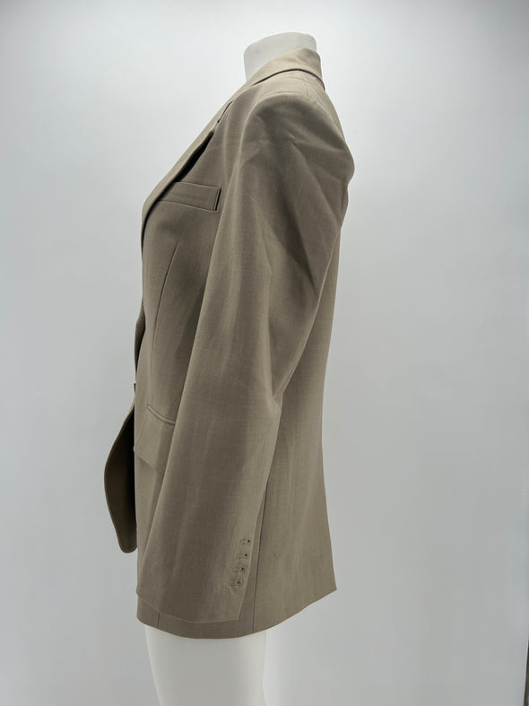 Blazer en laine taupe