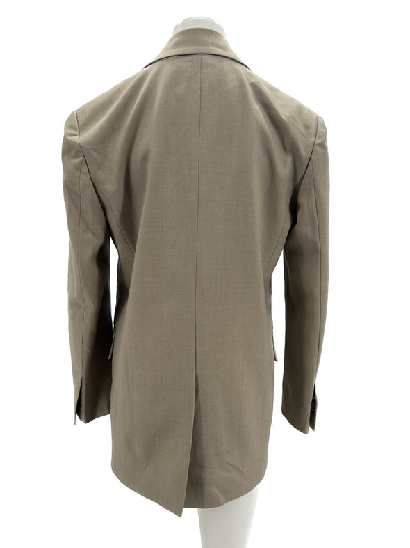 Blazer en laine taupe