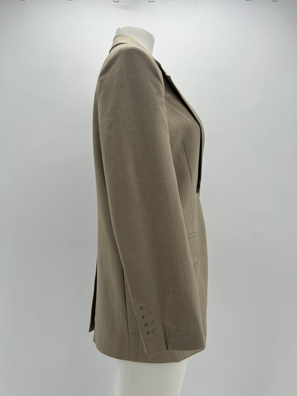 Blazer en laine taupe