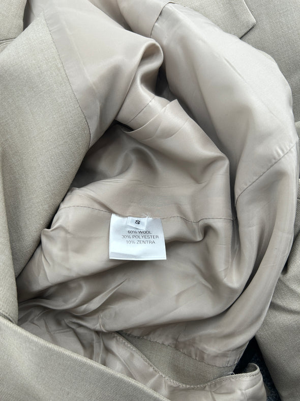 Blazer en laine taupe