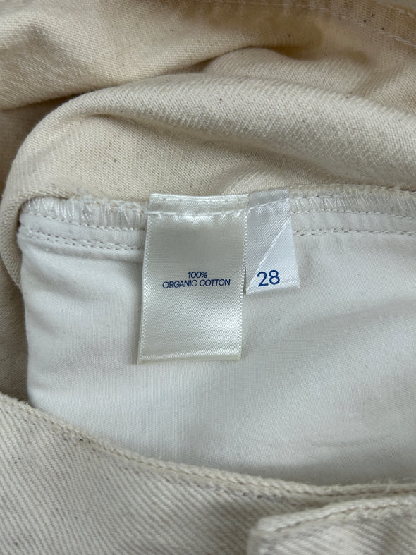 Jean large crème