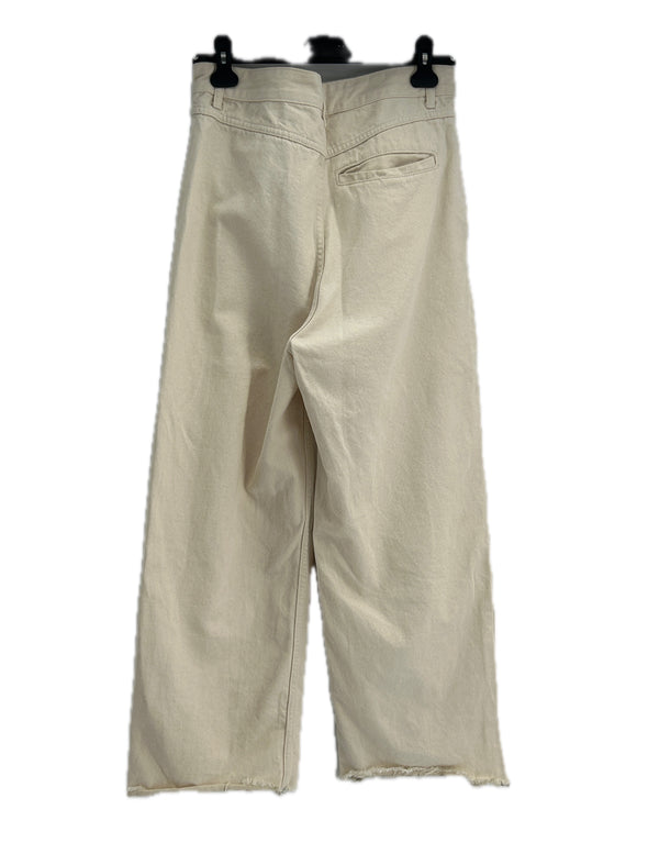 Jean large crème