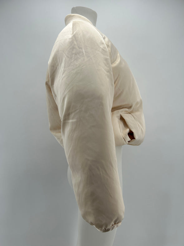Bomber "Dion" satiné écru