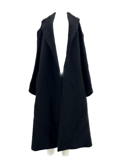 Manteau en laine noire