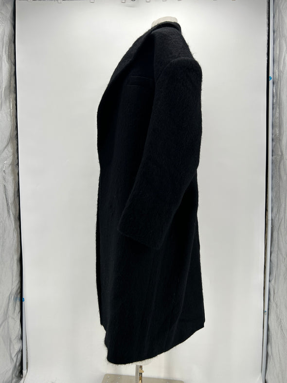 Manteau en laine noire