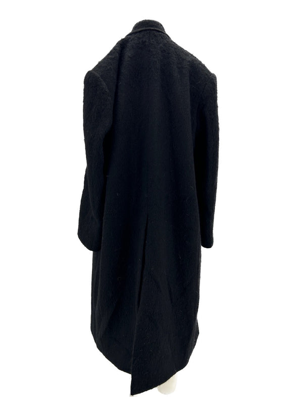 Manteau en laine noire