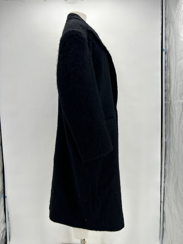 Manteau en laine noire