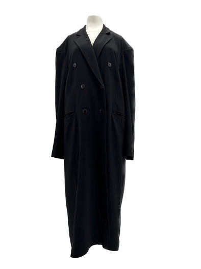 Manteau en laine noire