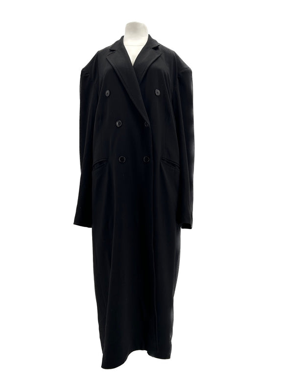Manteau en laine noire