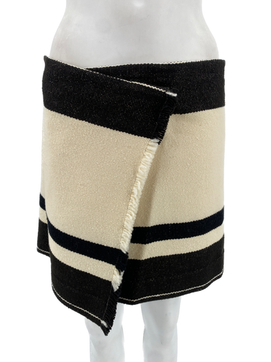 Jupe beige et noire