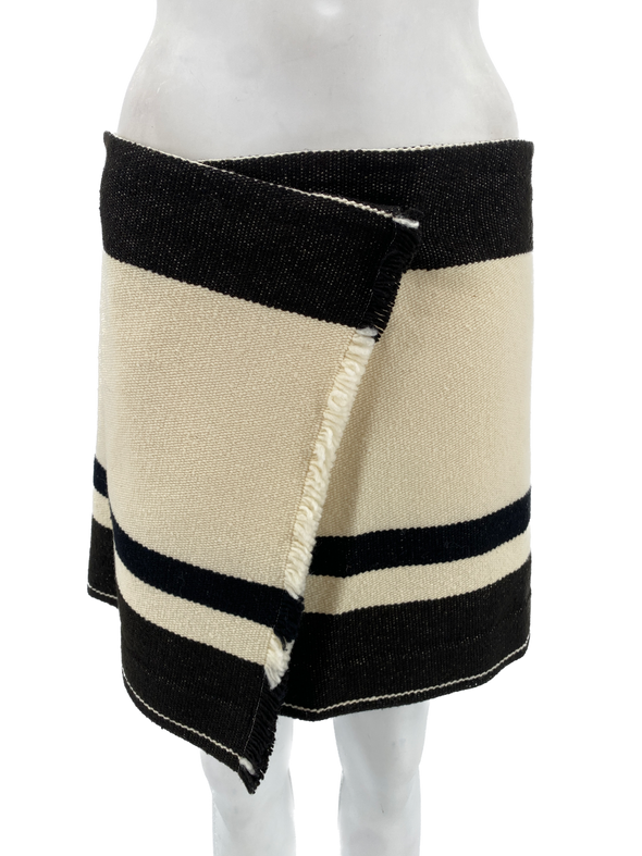 Jupe beige et noire
