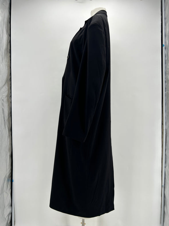 Manteau en laine noire