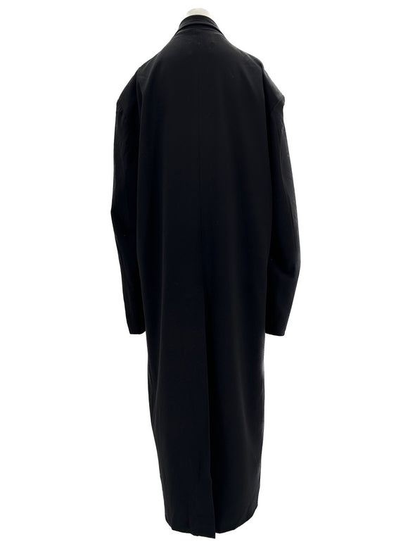 Manteau en laine noire