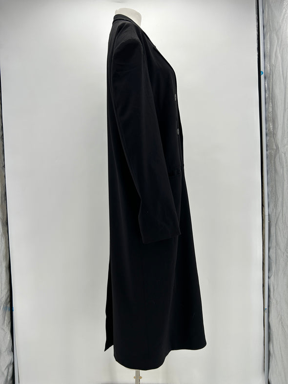 Manteau en laine noire