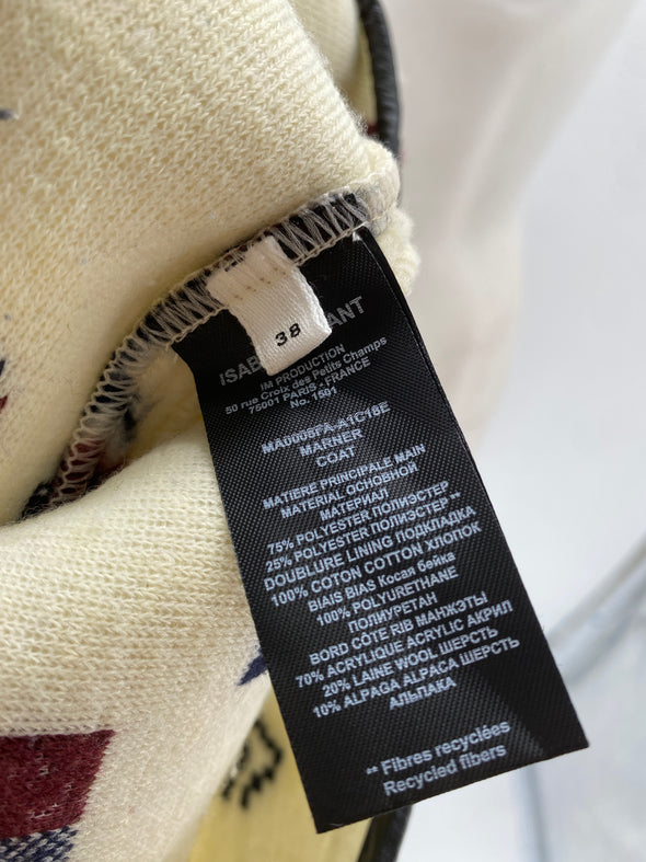Pull polaire imprimé blanc