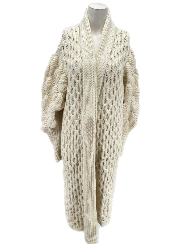 Manteau long blanc