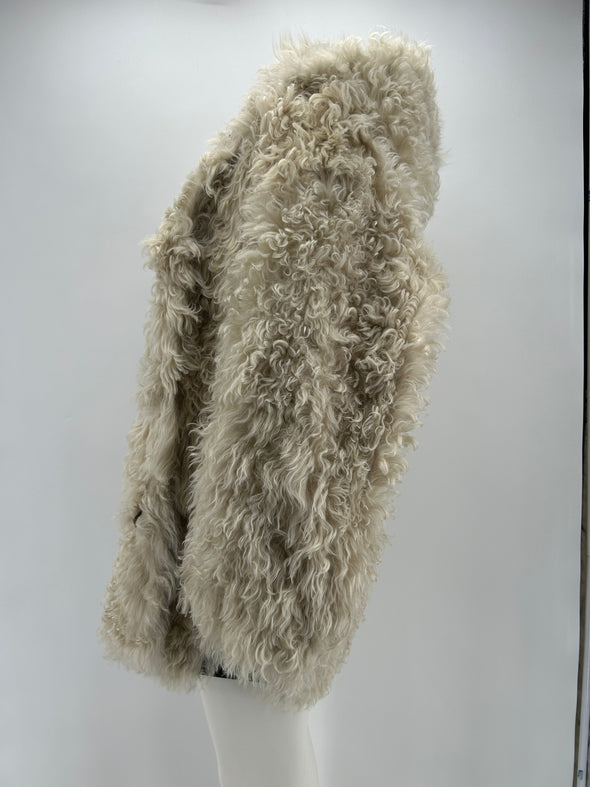 Peau lainée beige