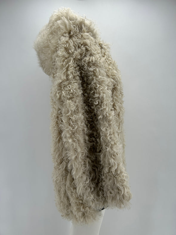 Peau lainée beige