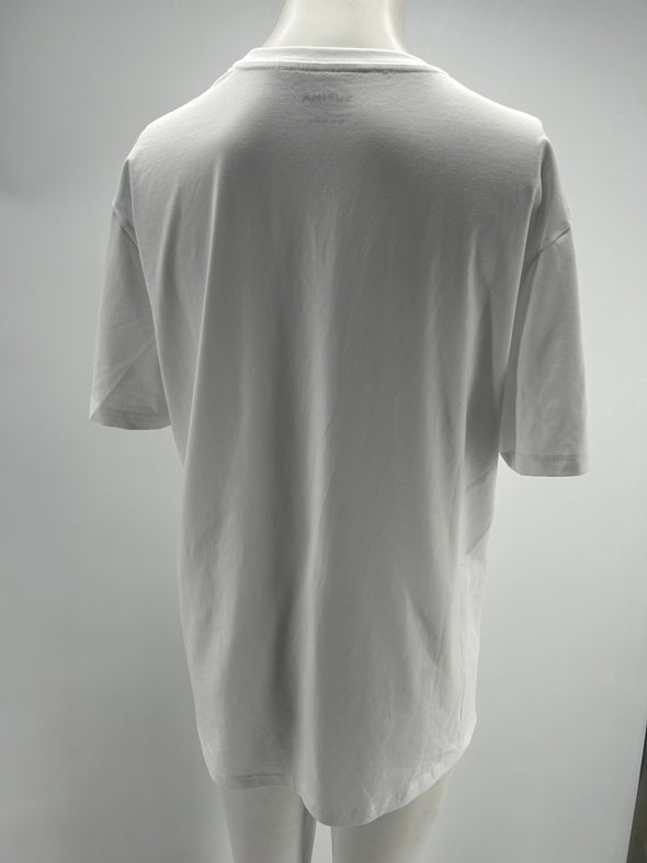 T-shirt blanc avec broderies