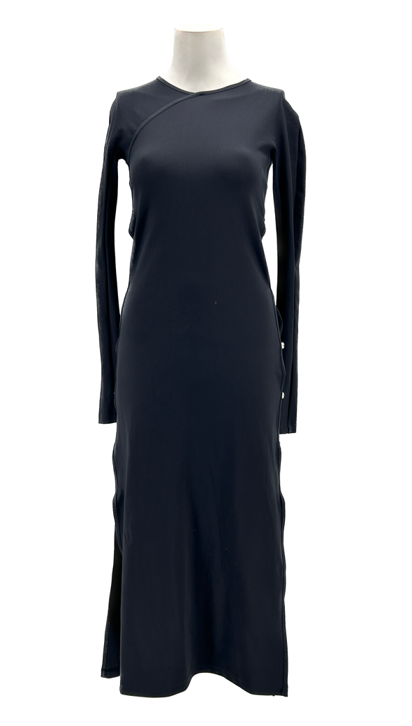 Robe longue noire "Twiggy"