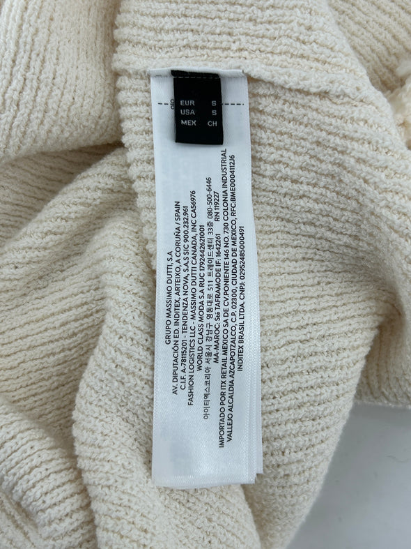 Robe crème à franges