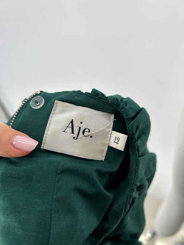 Robe en lin verte