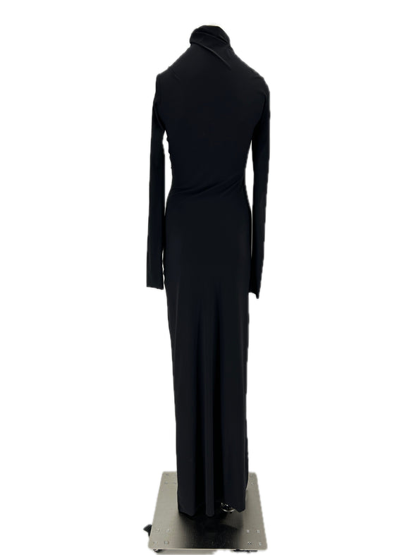 Robe plissée noire