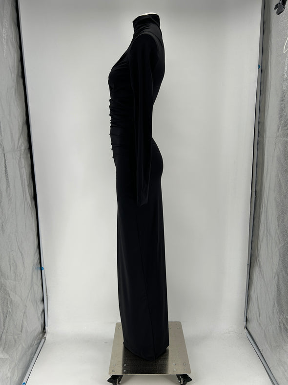 Robe plissée noire