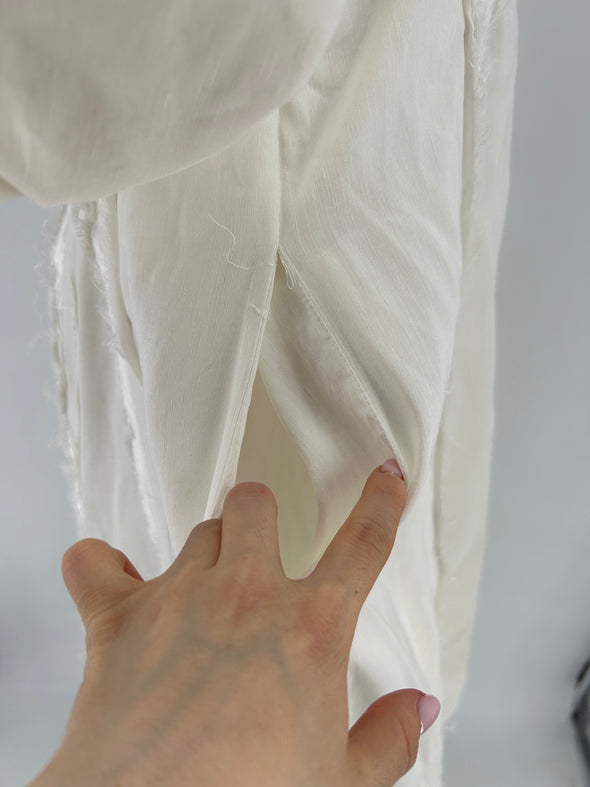 Robe en lin blanche