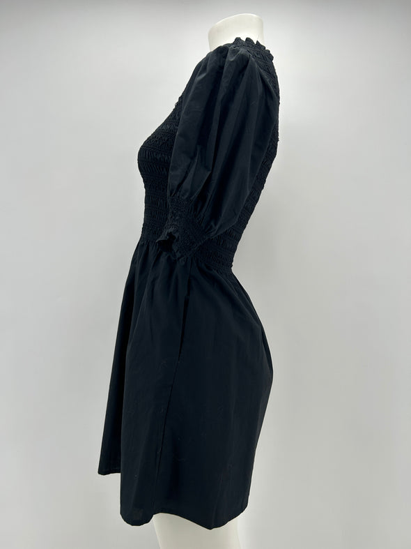 Robe drapée noire