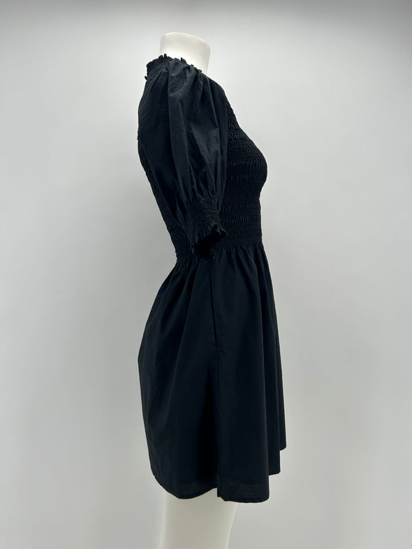 Robe drapée noire