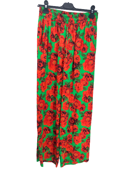 Pantalon à fleurs