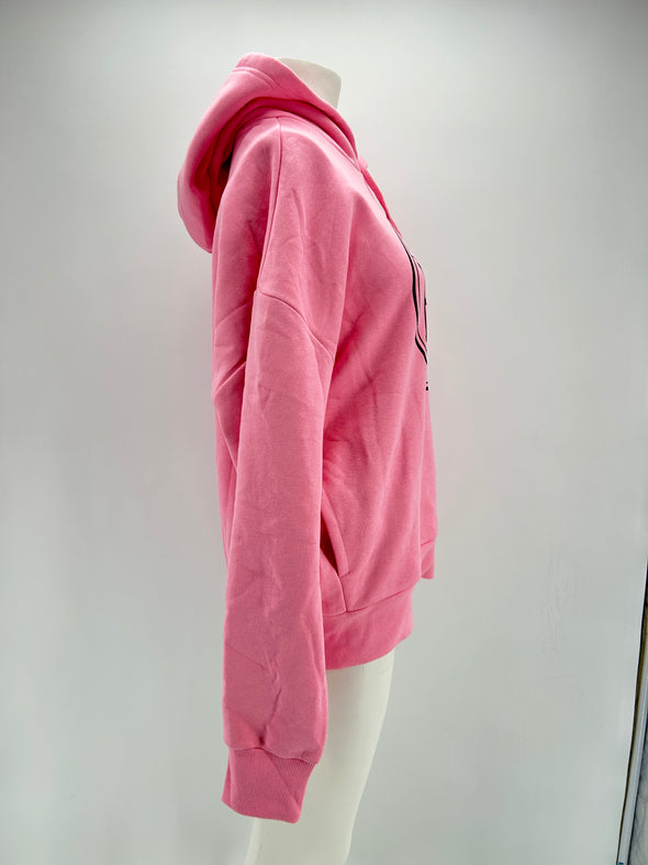 Sweat à capuche rose