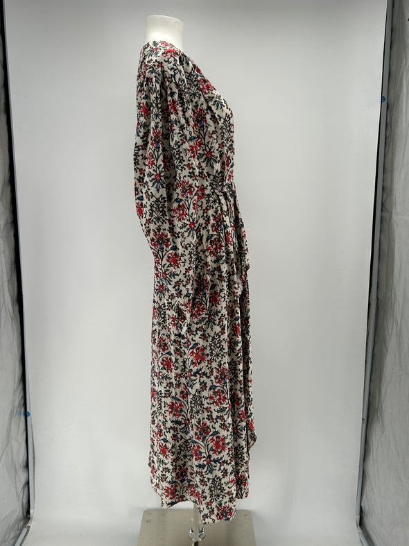 Robe imprimée en soie "Blaine"