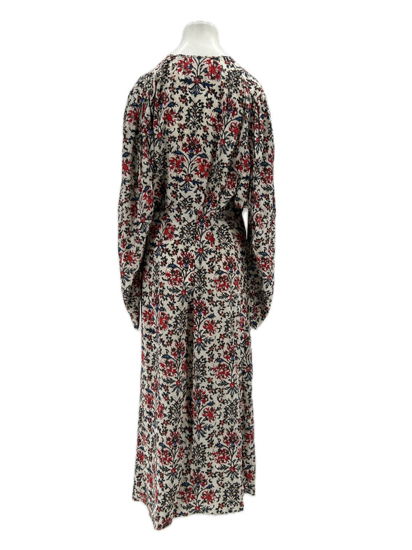 Robe imprimée en soie "Blaine"
