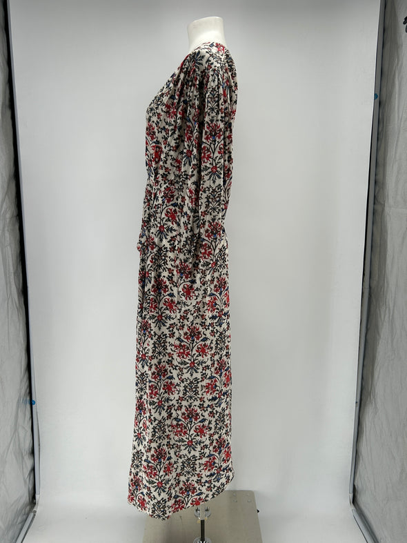 Robe imprimée en soie "Blaine"