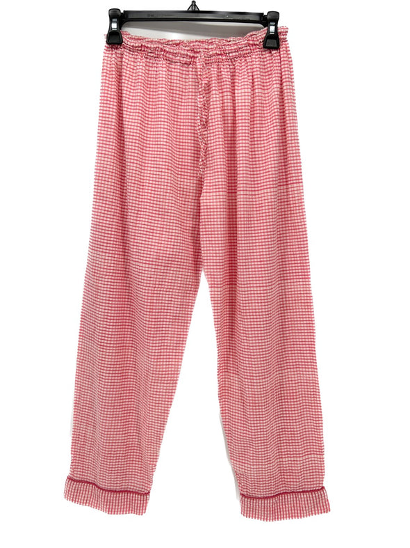 Pantalon rose vichy