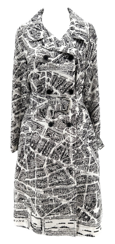 Trench à motif Plan de Paris