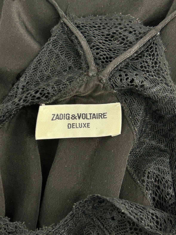 Robe en soie noire