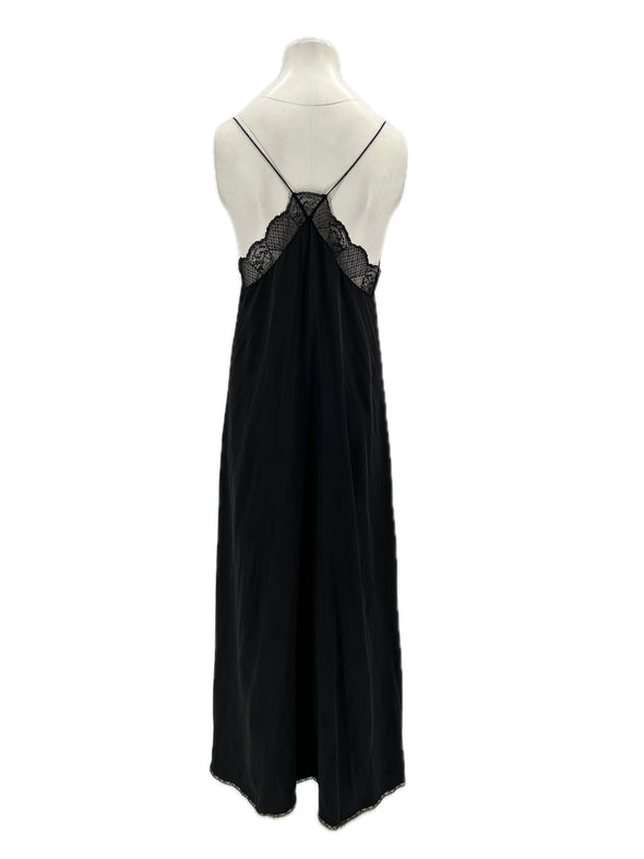 Robe en soie noire