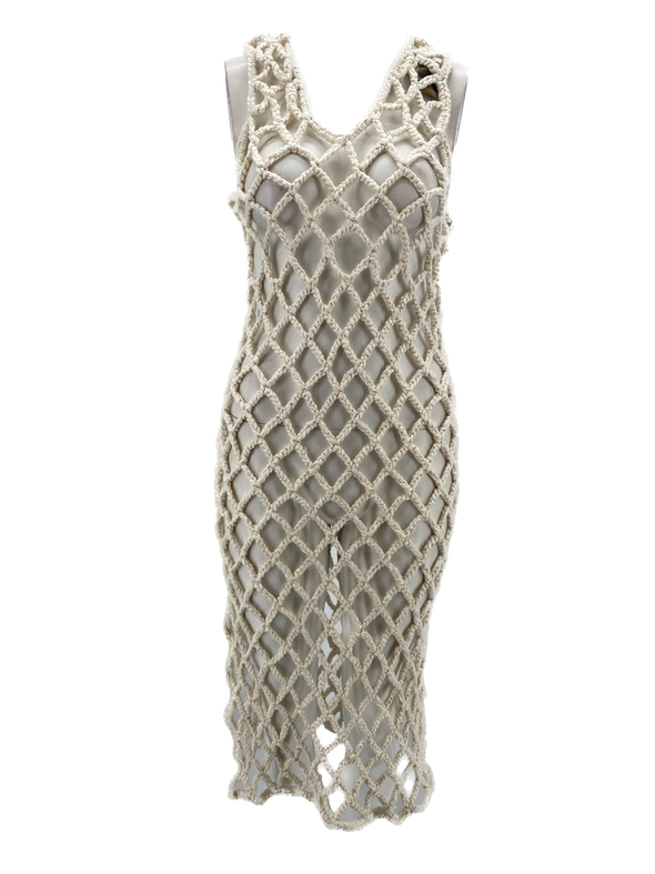 Robe filet écrue