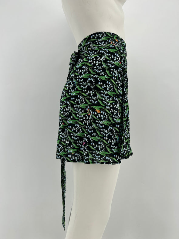 Jupe courte fleurie