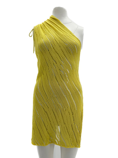 Top asymétrique jaune