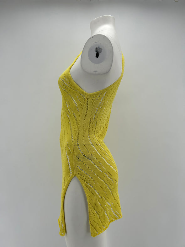 Top asymétrique jaune