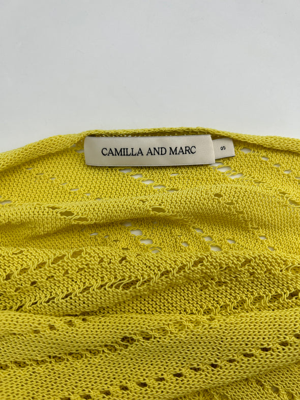 Top asymétrique jaune