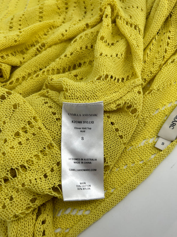 Top asymétrique jaune