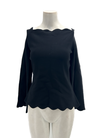 Top avec col torsadé