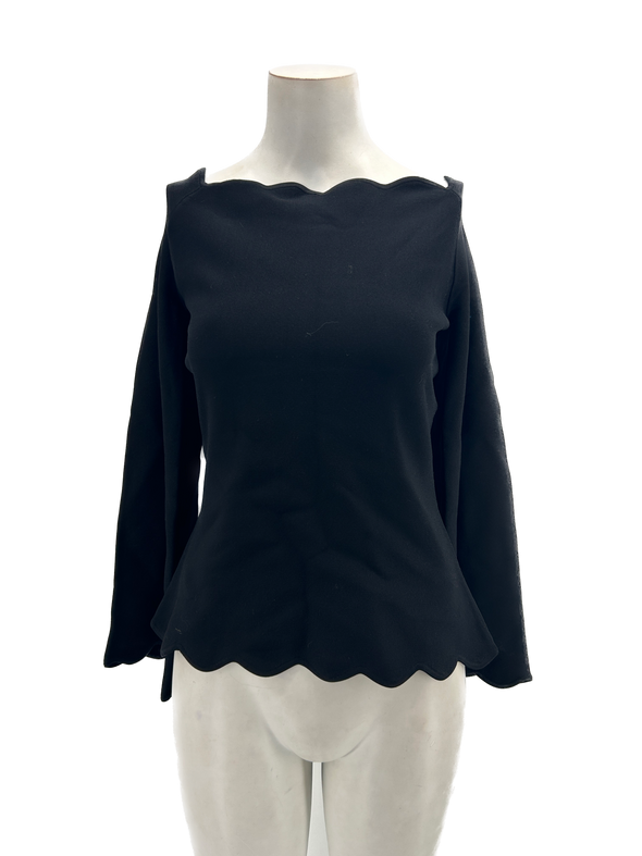 Top avec col torsadé