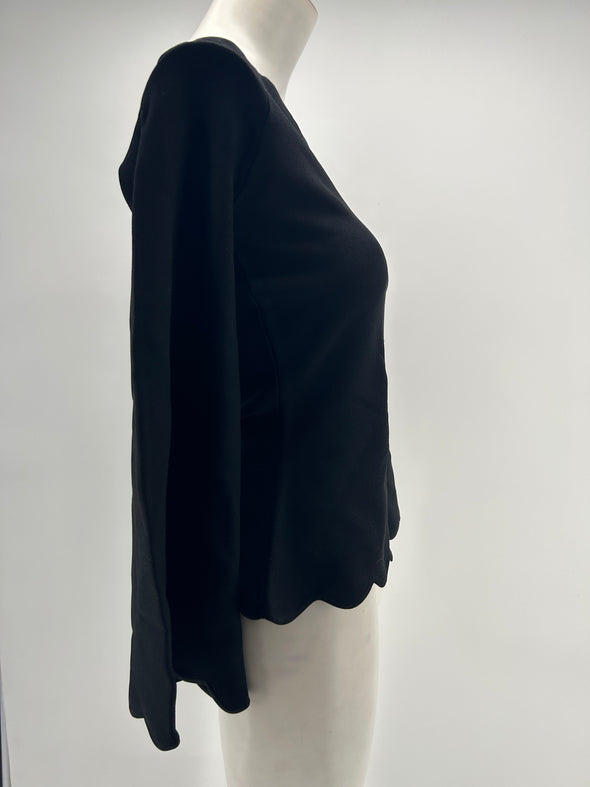 Top avec col torsadé